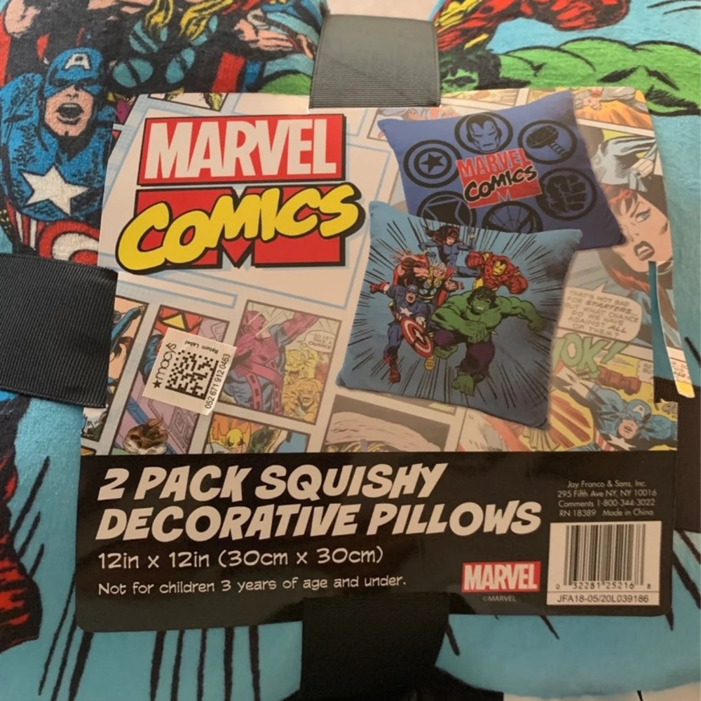 Marvel Comics squishy pillows